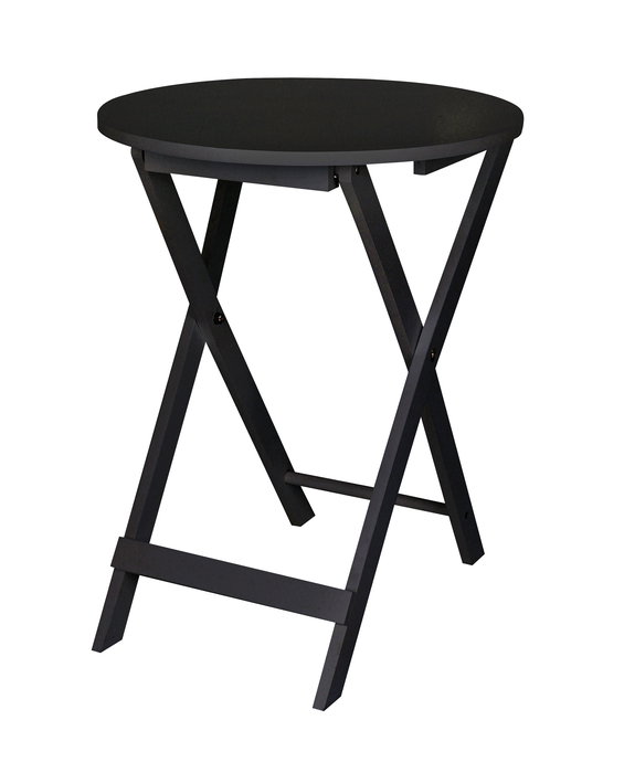 Moblekit Mesita Auxiliar Plegable Madera Negra 40 cm (4 Unidades)