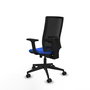PIQUERAS Y CRESPO Silla de oficina Horna con mecanismo Sincro/Traslack, Azul y Negro