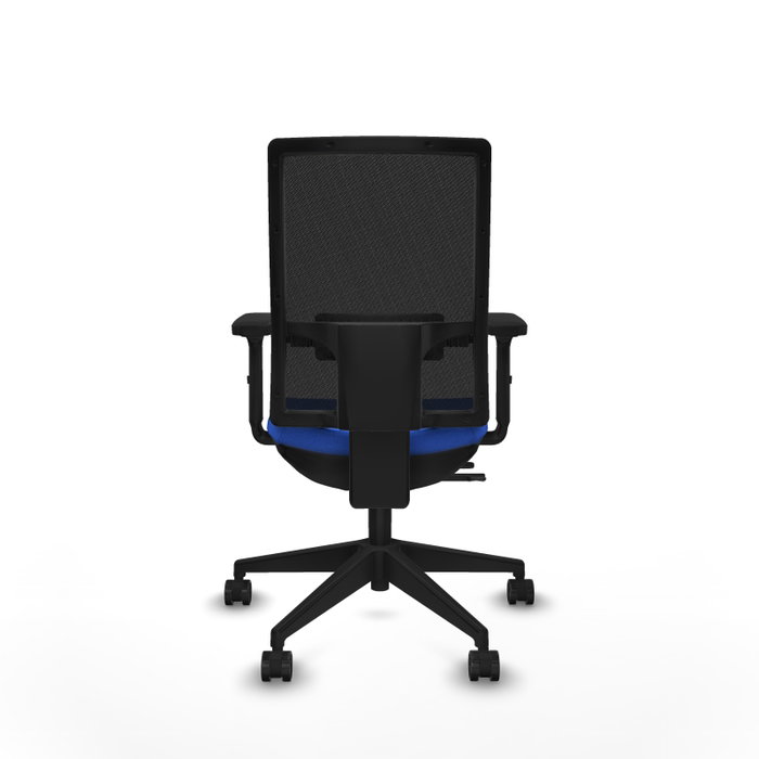 PIQUERAS Y CRESPO Silla de oficina Horna con mecanismo Sincro/Traslack, Azul y Negro