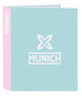Carpeta de anillas Munich Heaven Azul cielo A4 27 x 33 x 6 cm