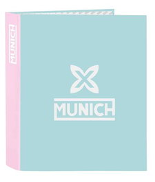 Carpeta de anillas Munich Heaven Azul cielo A4 27 x 33 x 6 cm