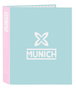 Carpeta de anillas Munich Heaven Azul cielo A4 27 x 33 x 6 cm