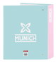 Carpeta de anillas Munich Heaven Azul cielo A4 27 x 33 x 6 cm