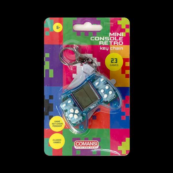 Golden Toys Mini Consola Retro de Bolsillo con 23 Juegos Clásicos - Modelos Surtidos 4x5x1.5 cm