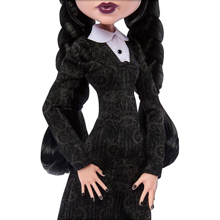 Monster High Muñeca Wednesday Addams con Cosa y bolso