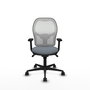 PIQUERAS Y CRESPO Silla de oficina Jorquera con mecanismo Sincro, Gris y Blanco
