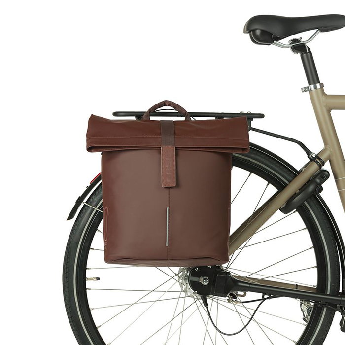 Basil Bolsa City Shopper MIK 14-16L Poliéster Marrón 30x15x34 cm
