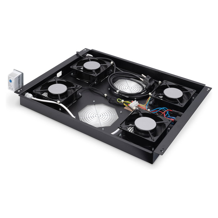 Digitus Unidad de refrigeración de techo Unique 4 Ventiladores Negro 435x505x65 mm