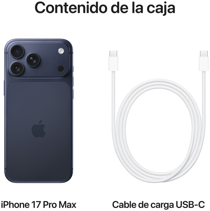 Apple iPhone 17 Pro Max 1TB 6.9 pulgadas 5G Azul oscuro