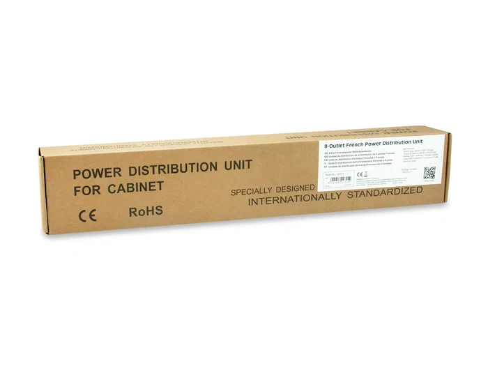 Equip 333313 PDU de 8 Salidas AC, 1U, Aluminio, Negro/Plata