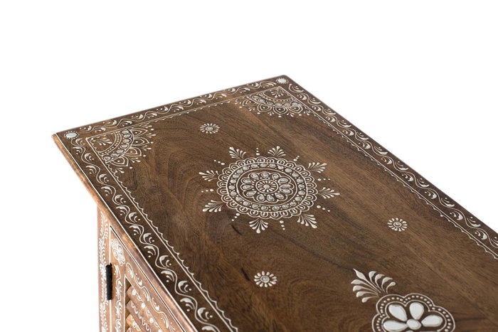 Giner y Colomer Aparador de 4 Puertas en Madera de Mango Pintado a Mano