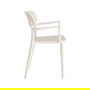 Silla Apilable Crema Pp Contract 51,50 X 51 X 80 cm (Set de 2)