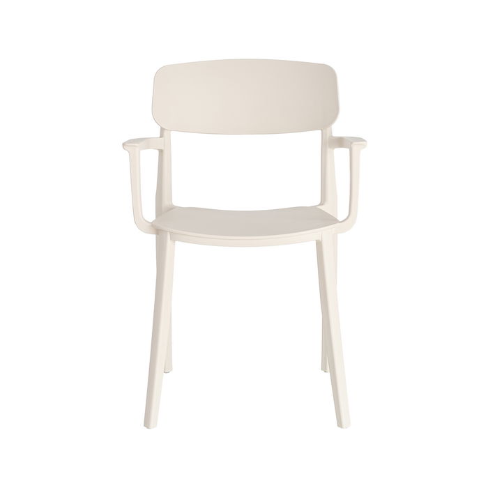 Silla Apilable Crema Pp Contract 51,50 X 51 X 80 cm (Set de 2)
