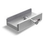 ALLNET ALL-USB3-HUB-4-CLIP Hub USB 3.0 de 4 Puertos con Clip y Cable USB de 1m, Color Plata