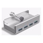 ALLNET ALL-USB3-HUB-4-CLIP Hub USB 3.2 de 5 puertos, Plata