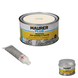 MAURER Masilla Para Marmol Color Beige 375ml con Endurecedor