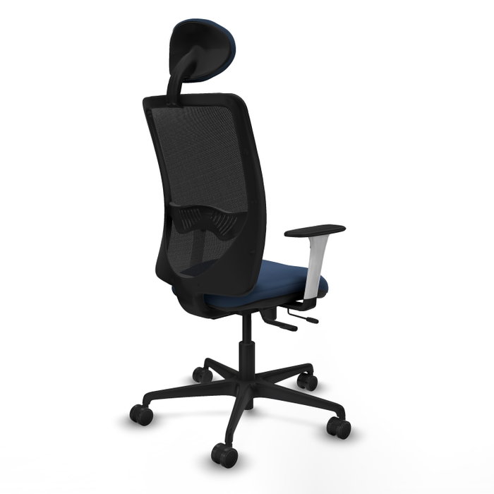 PIQUERAS Y CRESPO Silla de oficina Zulema Azul marino y Negro