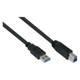 Kabelmeister Cable USB 3.0 A-A UL negro 0,5m