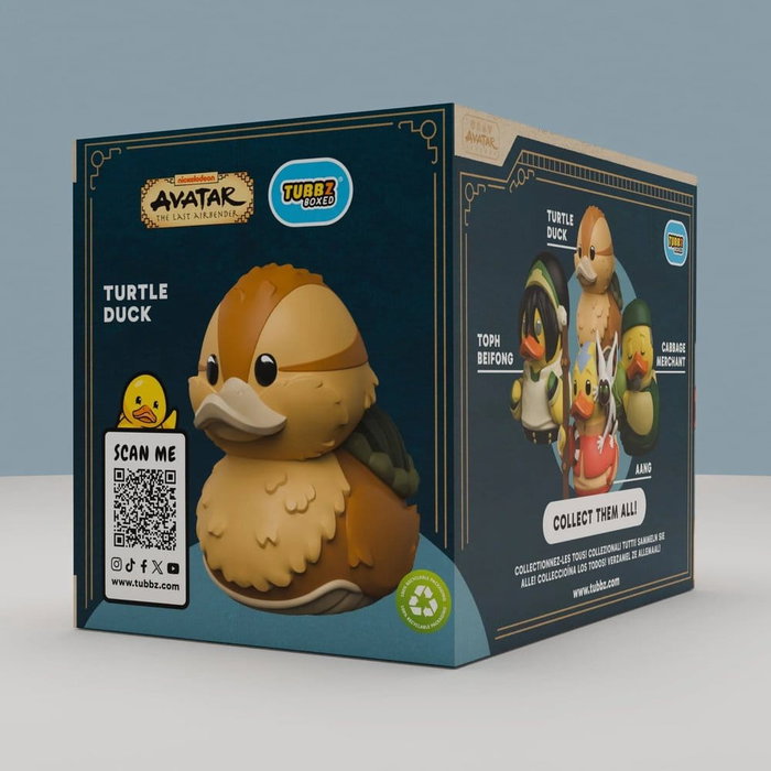 Numskull Avatar: la leyenda de Aang Tubbz Figura PVC Turtle Duck Boxed Edition