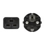 LOGILINK Cable de alimentación CEE 7/7 a IEC C19, 1m, negro