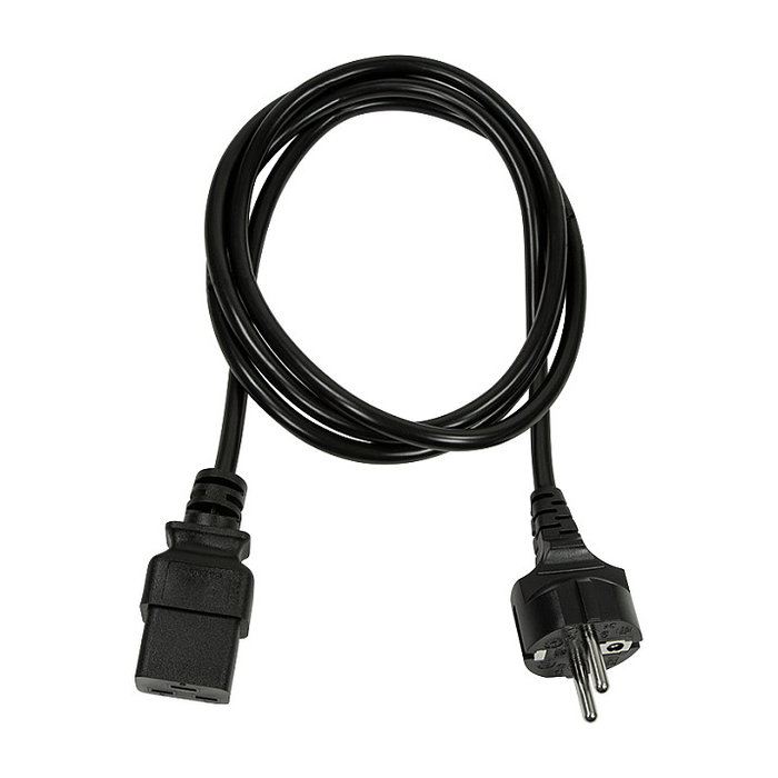 LOGILINK Cable de alimentación CEE 7/7 a IEC C19, 1m, negro LOGILINK Cable de alimentación CEE 7/7 a IEC C19, 1m, negro