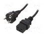 LOGILINK Cable de alimentación CEE 7/7 a IEC C19, 1m, negro
