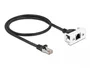 DeLOCK Cable de extensión de red Easy 45 Cat.6A S/FTP RJ45 macho a hembra 50 cm