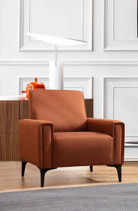 Atelier Del Sofa Horizon Sofá 1 Plaza Rojo Teja 90x85x77 cm