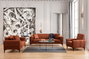 Atelier Del Sofa Horizon Sofá 1 Plaza Rojo Teja 90x85x77 cm