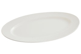 DKD Home Decor Bandeja Blanco Porcelana 23 x 2.5 x 36 cm (2 Unidades)