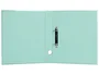 Liderpapel Carpeta de 2 Anillas 25 mm A4 Forrado Color System con Ollao y Tarjetero Menta