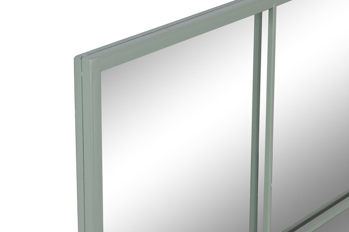 DKD Home Decor Espejo Ventana Verde Menta 90x90 cm