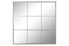 DKD Home Decor Espejo Ventana Verde Menta 90x90 cm