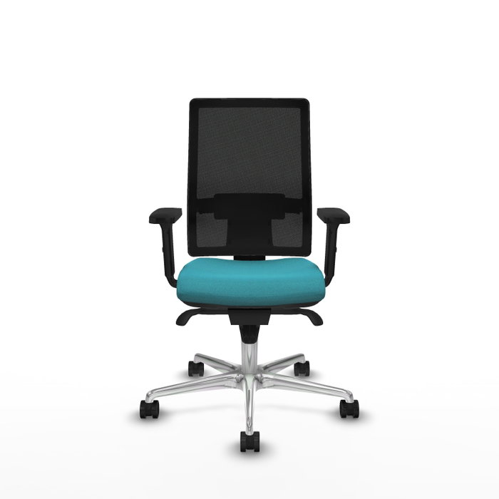PIQUERAS Y CRESPO Silla de oficina Horna con mecanismo Sincro, Turquesa y Negro PIQUERAS Y CRESPO Silla de oficina Horna con mecanismo Sincro, Turquesa y Negro