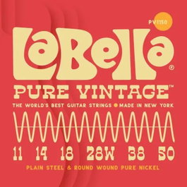 Juego de Cuerdas para Guitarra Eléctrica La Bella Pure Vintage 11-50