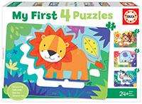Educa Puzzles Progresivos Animales de la Selva 5-6-7-8 Piezas My First Puzzles Educa Puzzles Progresivos Animales de la Selva 5-6-7-8 Piezas My First Puzzles