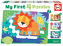 Educa Puzzles Progresivos Animales de la Selva 5-6-7-8 Piezas My First Puzzles