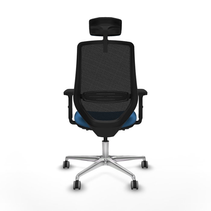 PIQUERAS Y CRESPO Silla de oficina Mardos con mecanismo Sincro/Traslack Azul claro y Negro