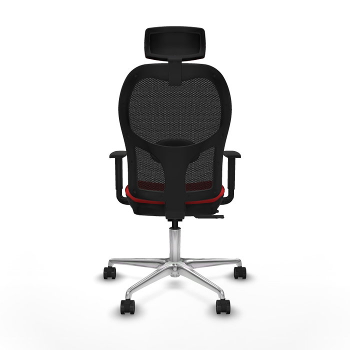 PIQUERAS Y CRESPO Silla de oficina Jorquera con mecanismo Sincro/Traslack, Rojo y Negro PIQUERAS Y CRESPO Silla de oficina Jorquera con mecanismo Sincro/Traslack, Rojo y Negro