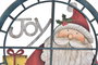 DKD Home Decor Decoración Colgante Navidad Tradicional Rojo Verde Madera 1.2 x 33.5 x 33.5 cm 12 Unidades