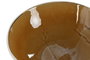 DKD Home Decor Bol de Gres Esmaltado Botánico Amarillo