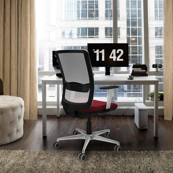 PIQUERAS Y CRESPO Silla de oficina Haches con mecanismo Sincro/Traslack Marrón y Negro PIQUERAS Y CRESPO Silla de oficina Haches con mecanismo Sincro/Traslack Marrón y Negro