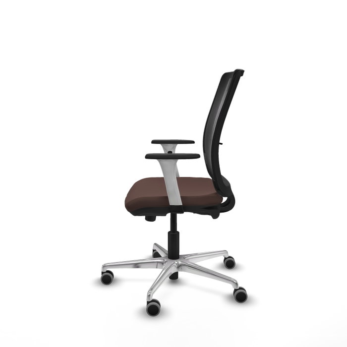 PIQUERAS Y CRESPO Silla de oficina Haches con mecanismo Sincro/Traslack Marrón y Negro PIQUERAS Y CRESPO Silla de oficina Haches con mecanismo Sincro/Traslack Marrón y Negro