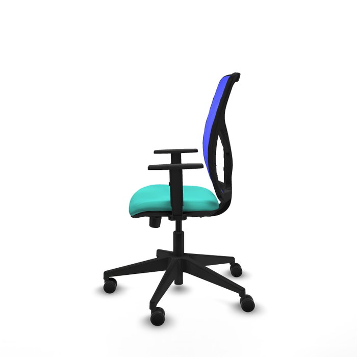 PIQUERAS Y CRESPO Silla de oficina Motilla Sincro/Traslack Turquesa y Azul