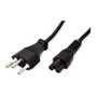 ROLINE Cable de alimentación T12 a C5 3 polos, 1,8 m, Negro
