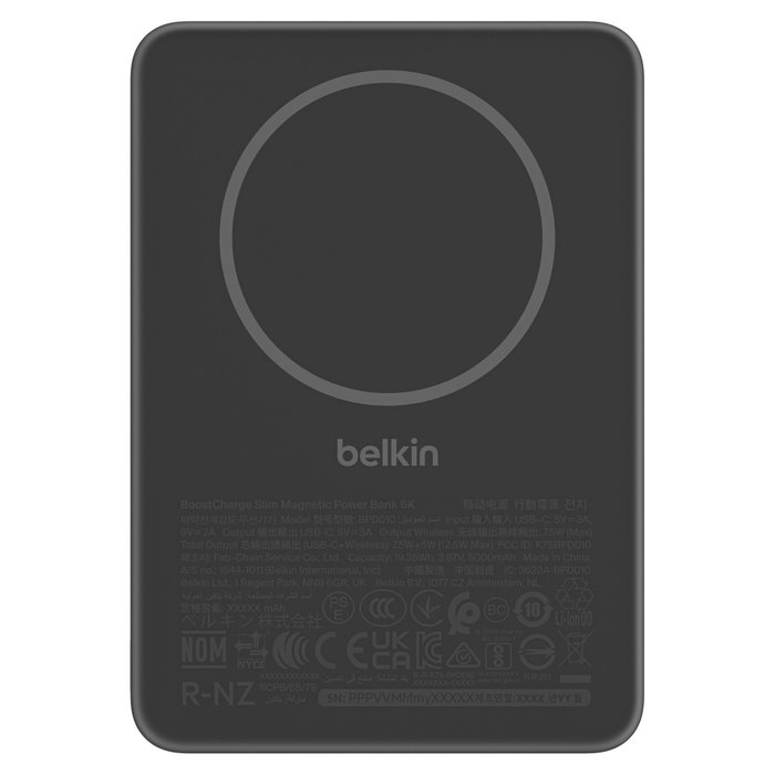 Belkin BoostCharge Slim 5000 mAh Negro BPD010hqBK