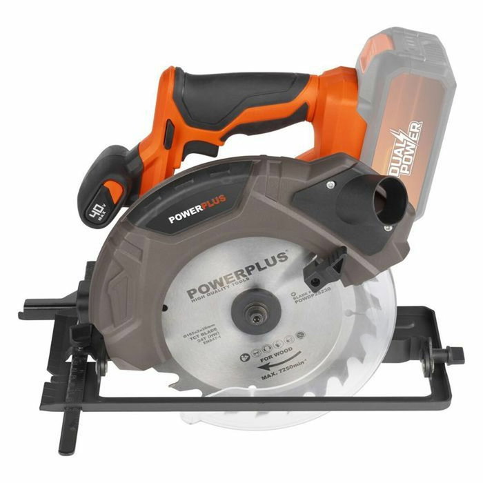 Dual Power Sierra circular inalámbrica 40V Ø185 mm Powdp25230