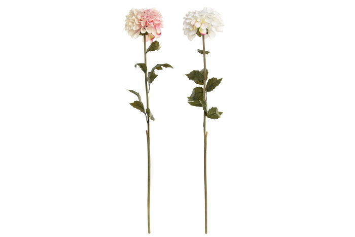 DKD Home Decor Flor Blanco Rosa 10 x 57 x 10 cm (12 Unidades)