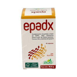 AVD Reform - Suplemento Dietético para Apoyo Hepático Epadx con SAMe, NAC, Silimarina, Vitaminas B - 40 Cápsulas