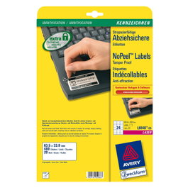 AVERY Zweckform Etiquetas de película resistentes al desprendimiento 63,5 x 33,9 mm
